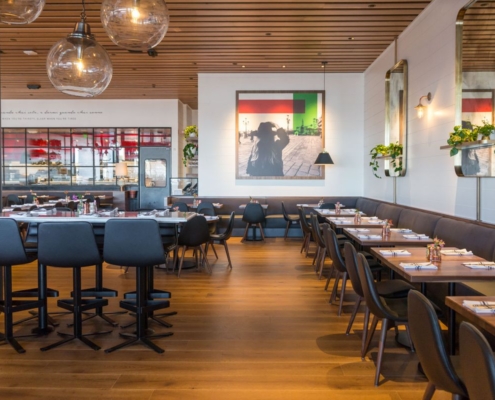 Comedor en restaurante en uno de nuestros proyectos: Italia